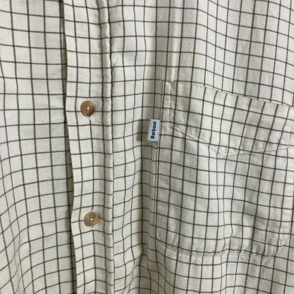 Barbour Men’s Tattersall Check Plaid Button Down Shirt // Size XL - Picture 3 of 5